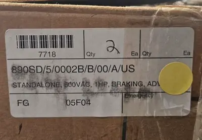 Parker 890SD/5/0002B/B/00/A/US Variable Frequency Drive (BIN623)