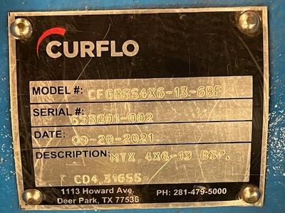 USED CurFlo (equal Goulds 3196) CFGBSS4X6-13-68F