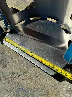 USED PALAMATIC PALPHARMA TIP AIR OPERATED PORTABLE DRUM TILTER / LIFT SWL 100 KG