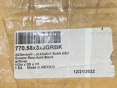 New | in-Stock Wearwell 3' x 3' 24/Seven ESD-Safe LockSafe Solid Tile 5/8" Thick Flooring, Windows, and Doors Michigan US | Maverick Industrial Sales #1398488