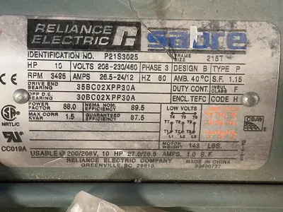 Used RELIANCE ELECTRIC P21S3025 Motors (misc) Ohio US | HGR 24 #1567419