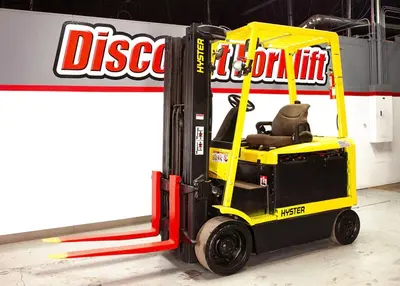 Used 1999 HYSTER E65XM 4-Wheel Sit down Electric Counterbalance Forklifts Colorado US | Discount Forklift #1371261