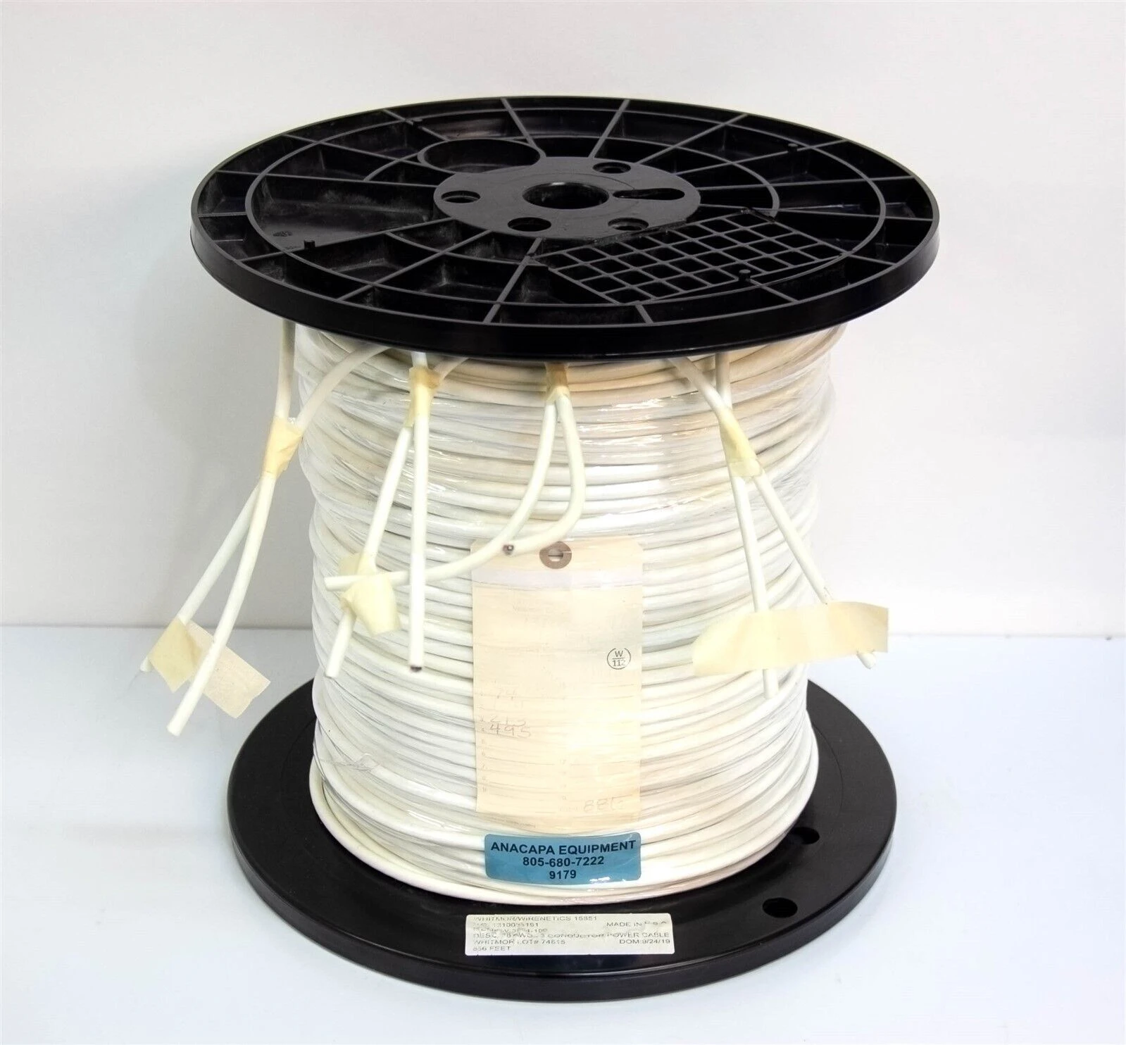 Whitmor/Wirenetics 15851 W-3954-100 18 AWG 3 Conductor Power Cable 886ft (9179)R
