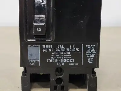 Used WESTINGHOUSE EB2030 Switchgears British Columbia CA | Lenmark #239783