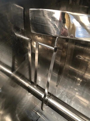 6,000L Azzini S/S JKTD U Trough Mixer