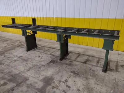 180" LONG X 19" WIDE X 39" ROLLER CONVEYOR: STOCK #21841