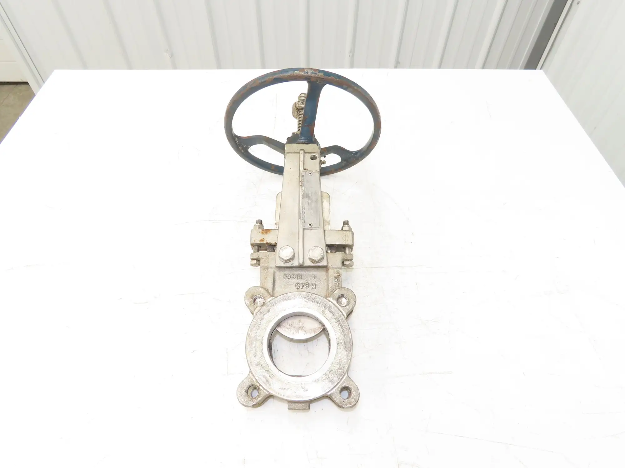 ITT Fabri-Valve 67 S316 3" Stainless Knife Gate Valve Lug Style Rubber Seat