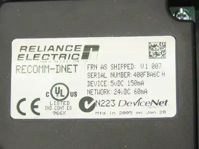 Used RELIANCE ELECTRIC _UNKNOWN_ Variable Speed Drives Indiana US | Arrow Industrial #1316620