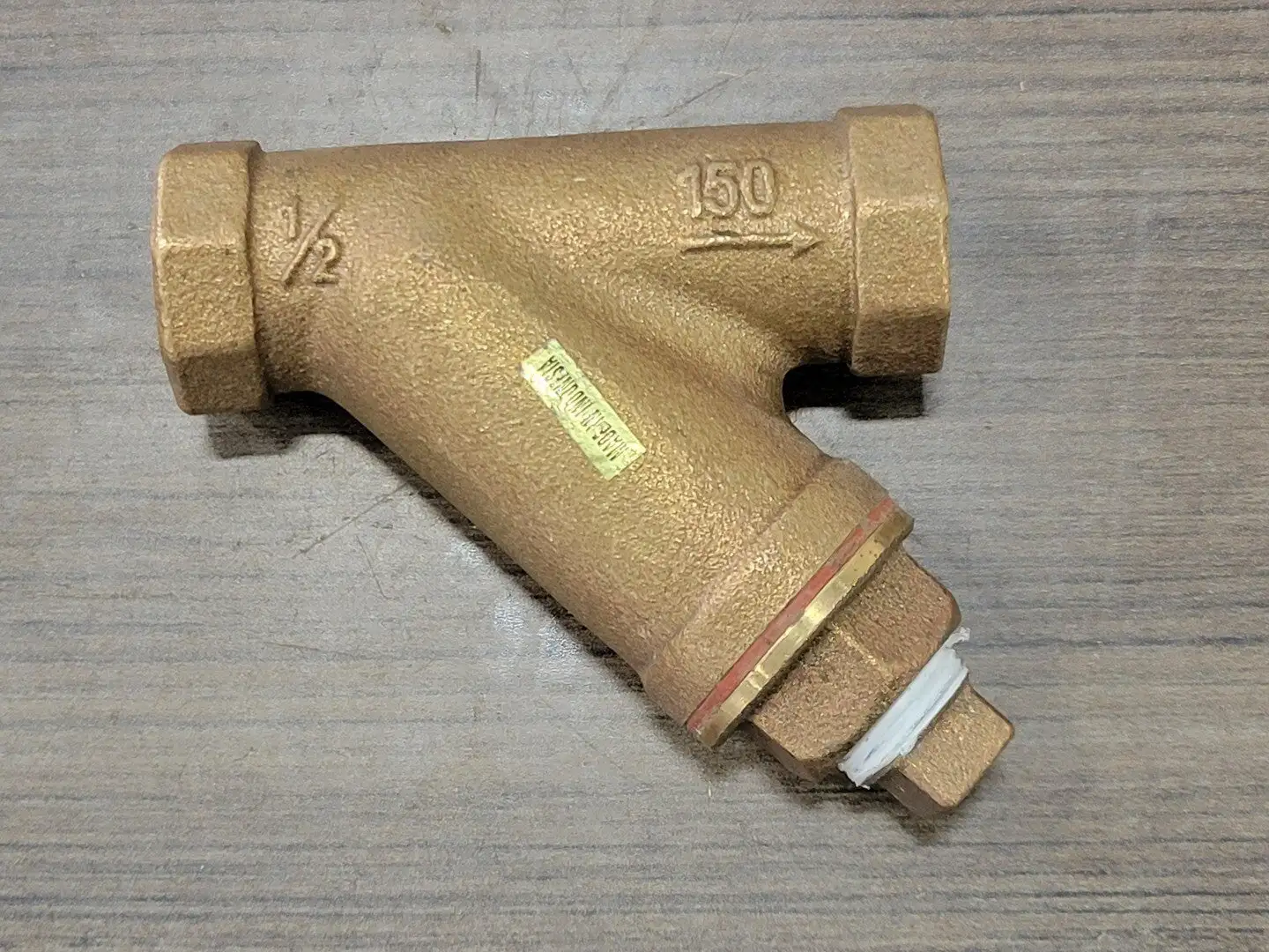 1/2" NPT Brass Y Strainer