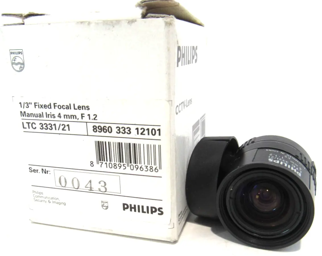 NEW PHILIPS LTC 3331/21 1/3" FIXED FOCAL LENS LTC333121