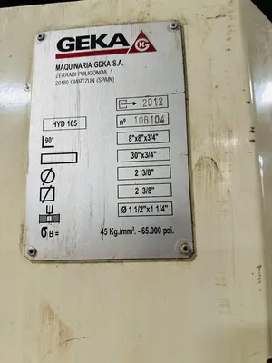 USED 2012 GEKA HYDRACROP 165 S