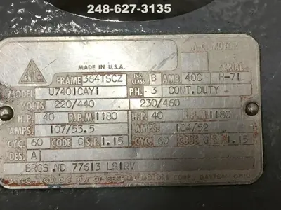 Used DELCO U740ICAYI Motors (misc) Michigan US | Ideal Machinery #1269238