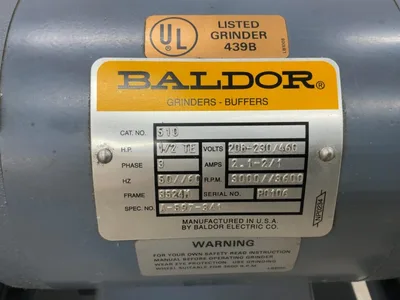 Used BALDOR 510 Pedestal Type Grinders (Double End) Georgia US | The Equipment Hub #1371225