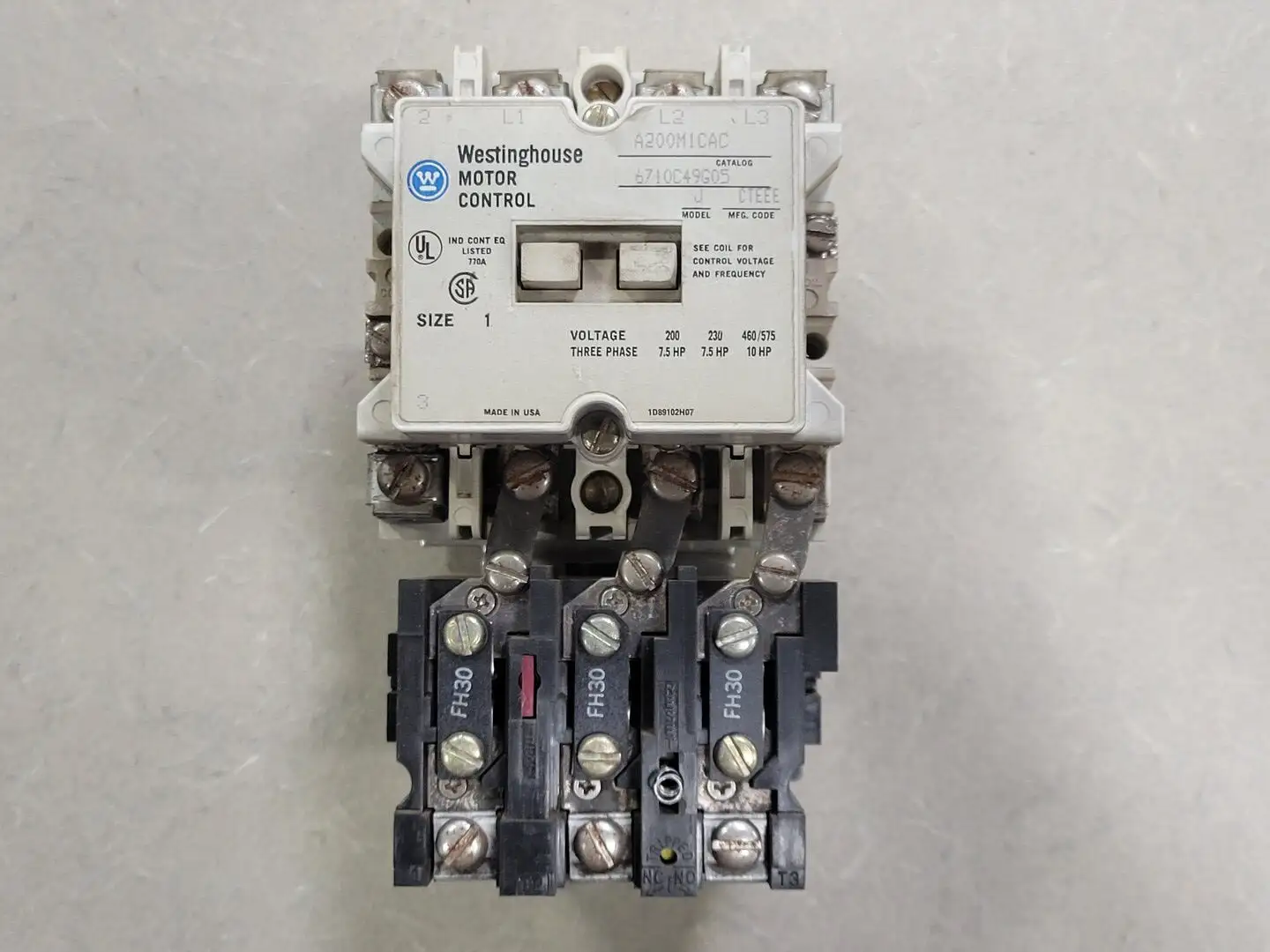 Used WESTINGHOUSE A200M1CAC Switchgears British Columbia CA | Lenmark #242433