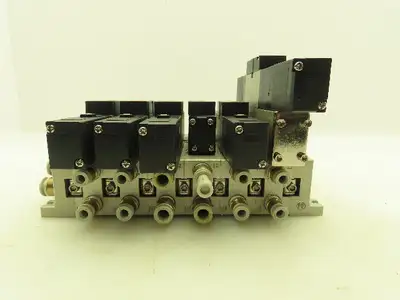 SMC VV5FS2 Plug-In 6-Station Manifold Control Unit VFS2000 Solenoid Valve Bank