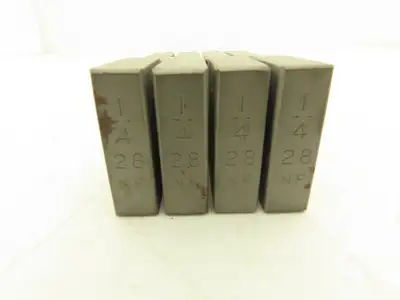 Oster Landis 11300 Quad Bolt Threader Dies 1/4-28 UNF HS  Set of 4