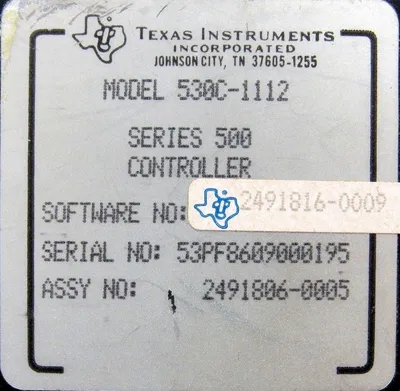 USED TEXAS INSTRUMENTS 530C-1112 CONTROLLER 530C1112