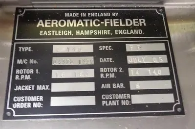 GEA/Niro/Aeromatic E140 Radical Basket Extruder