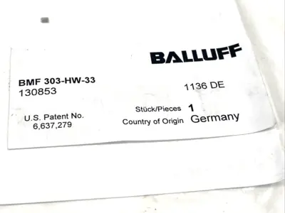 New | in-Stock Balluff BMF 303-HW-33 Sensors Michigan US | Maverick Industrial Sales #1390971
