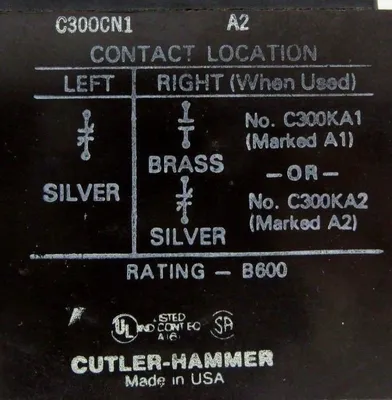 NEW CUTLER HAMMER C300CN1 OVERLOAD RELAY