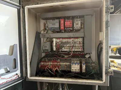 CONTROLLED AUTOMATION ELECTRICAL CONTROL PANEL, FROM MODEL #BFC-530 BEAM PUNCH LINE: STOCK #24124