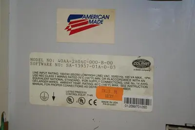 USED BARBER COLMAN 40AA-2A0AC-000-B-00