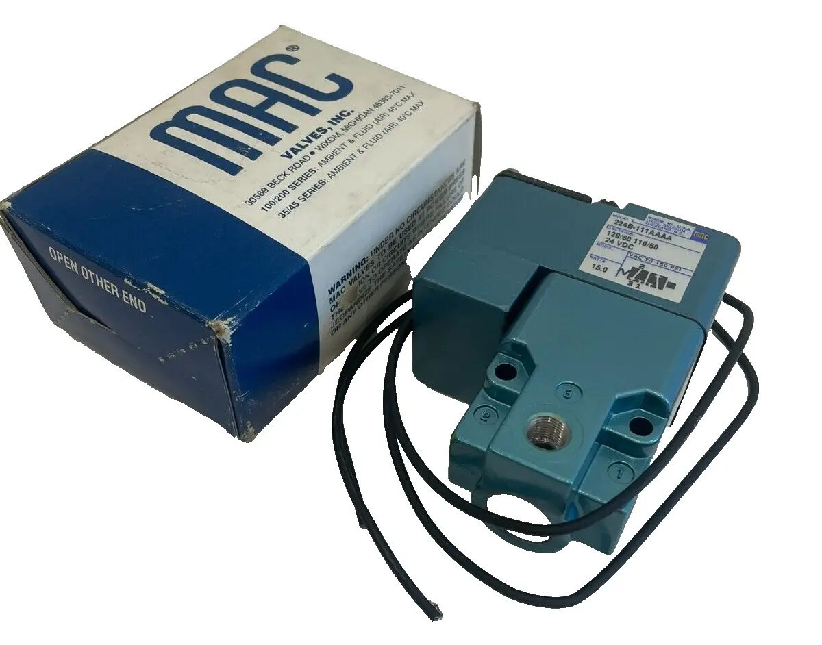 NEW MAC VALVES 224B-111AA SOLENOID VALVE 224B111AA
