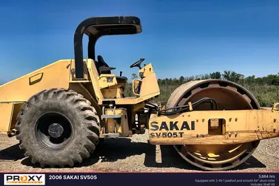 Used 2006 SAKAI SV505 Single Drum Rollers Louisiana US | Proxy Equipment #1384959
