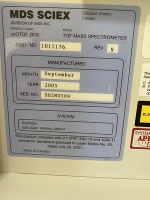 USED MDS Sciex 1011176