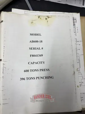 Used STANDARD ABC0018 Press Brakes Michigan US | Vander Ziel Machinery Sales #482487