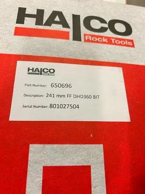 Used HALCO 9-1/2” HALCO DHD 360 HAMER BIT Other Cutting Tools Pennsylvania US | East West Machinery & Drilling #1417507