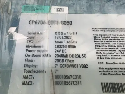 Used 2022 BECKHOFF CP670600010050 Automation Control (HMI) Ohio US | HGR 24 #1518992
