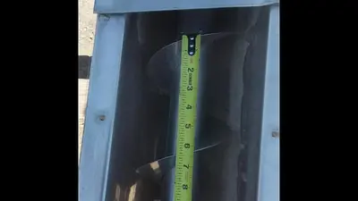 Conveyor, Screw, 6" x 10', Stainless Steel, With Drive, #5880239