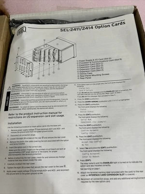 NEW SCHWEITZER ENGINEERING 070-1510