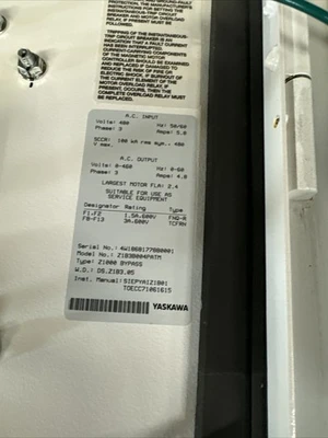 USED Yaskawa Z1B3B004PATM