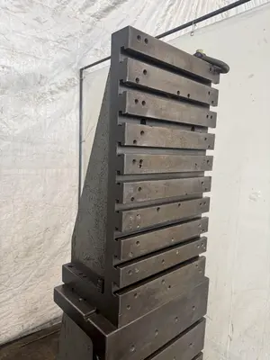 20" WIDE X 80" TALL X 24" DEEP T-SLOTTED ANGLE PLATE SET. STOCK # 0432326