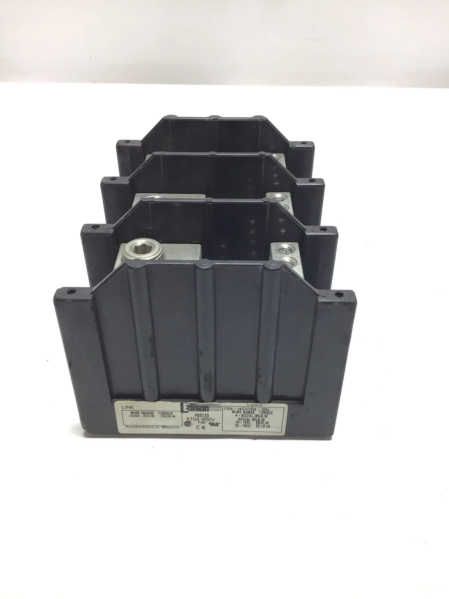 Edison PB5123 Terminal Block Torque 275Lb.In