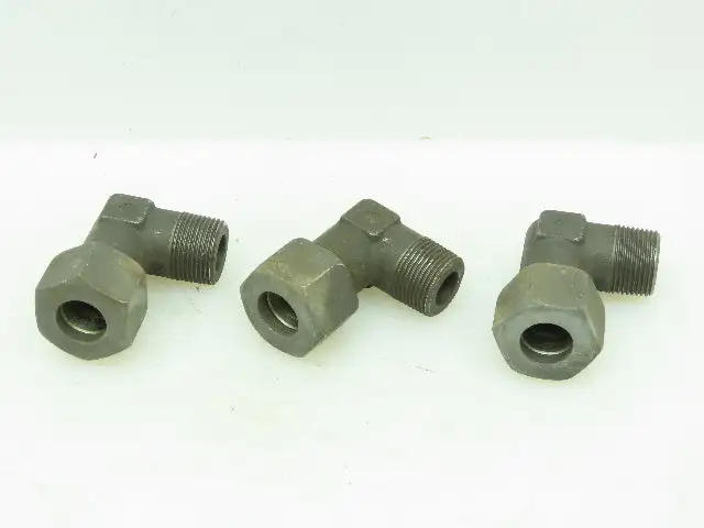 VOSS Steel Metric 90° Union Compression Elbow 16mm Tube x M22x1.25  LOT of 3