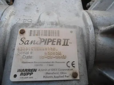 Pump, Diaphragm, 3", Mdl S30, SandPiper II (3) #S741989