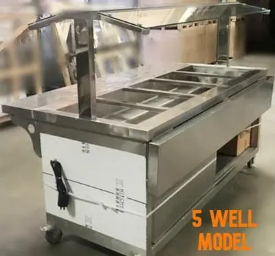 3 - 4 -5 well hot food buffet tables  -3 to choose from
