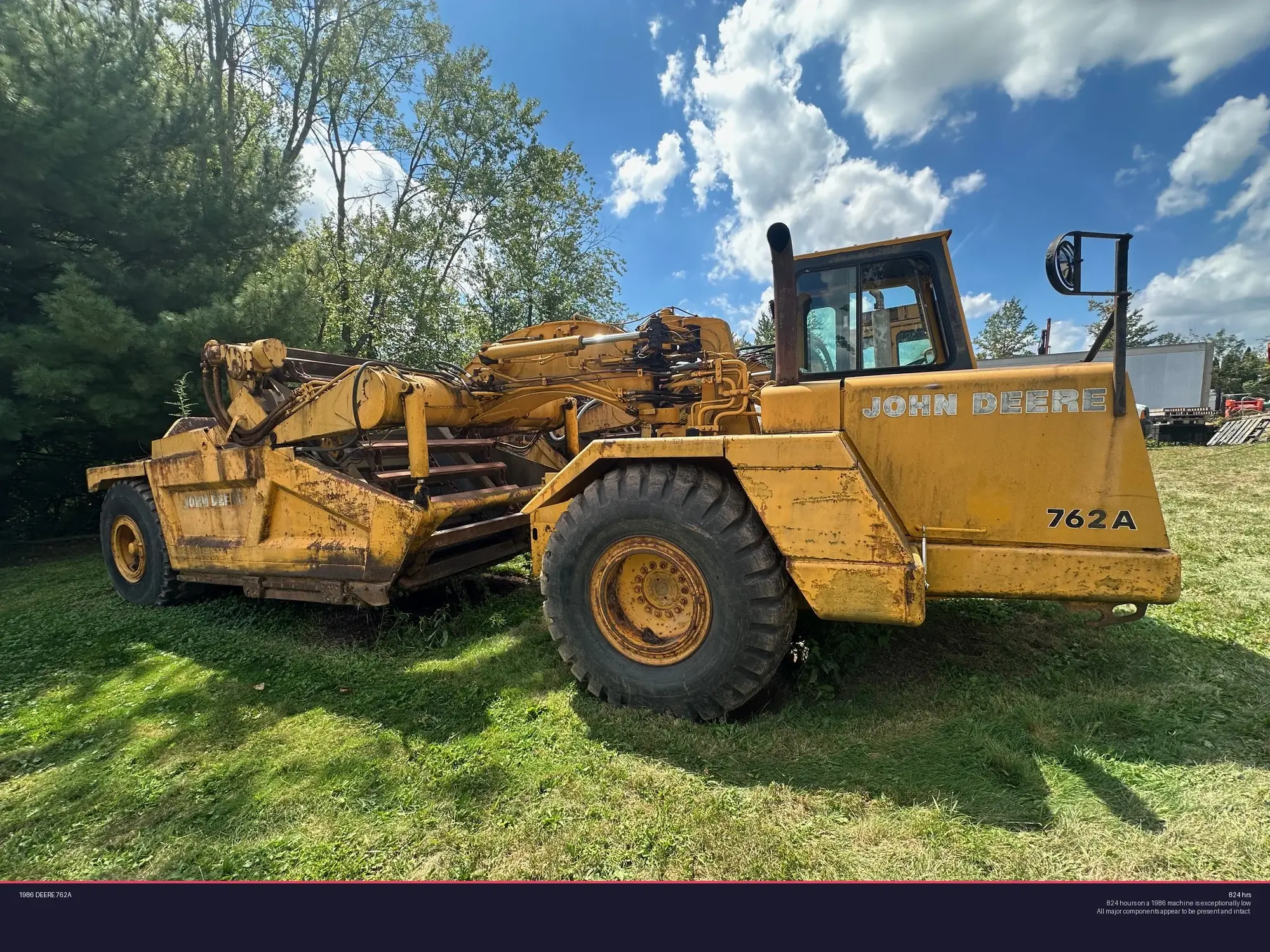 Used 1986 DEERE 762A Scrapers Pennsylvania US | Proxy Equipment #1378449