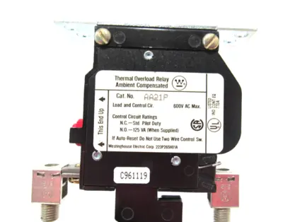 NEW WESTINGHOUSE AA21P THERMAL OVERLOAD RELAY