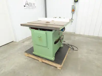 Tannewitz U Woodworking Miter Table Saw 20" Blade 5hp 230/460V Tilting Arbor