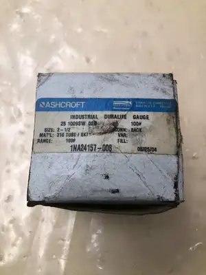 Ashcroft 1NA24157-008 2-1/2″ Stainless Air Pressure Gauge 0-100PSI -NIB
