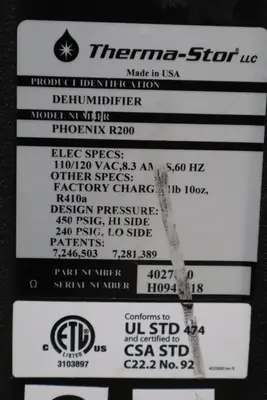 Therma-Star R200 Dehumidifiers | Levy Recovery Group (8)