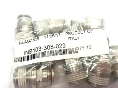 New | in-Stock Numatics Push-to-Connect Straight Male Fitting Parts (Hydraulics and Pneumatics) Michigan US | Maverick Industrial Sales #1399916