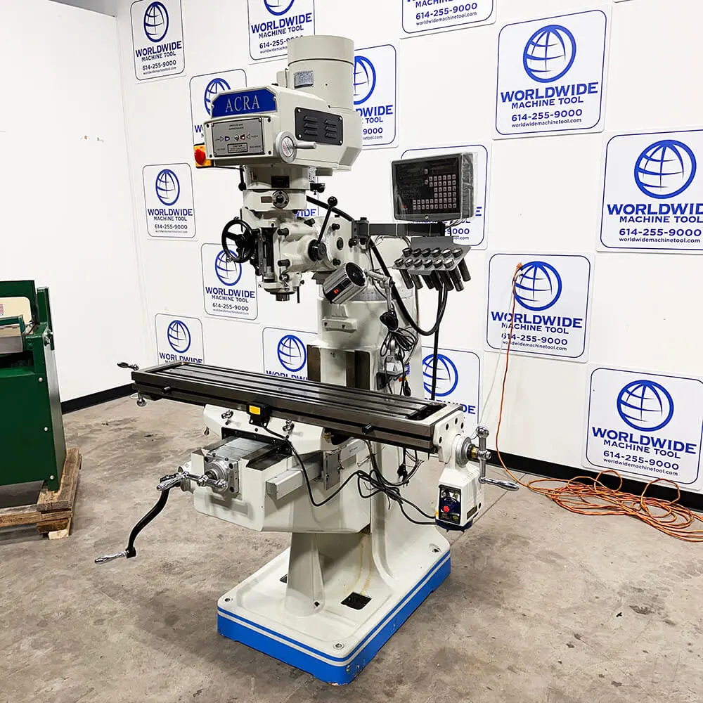 9″ x 49″ Used Acra Vertical Milling Machine