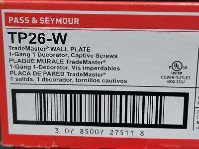 NEW PASS & SEYMOUR TP26-W