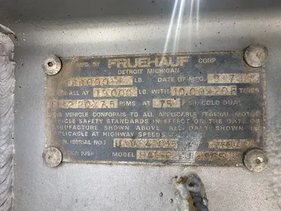 Used 1979 FRUEHAUF 985 CU FT Tanker Trailers New Jersey US | Proxy Equipment #1388811