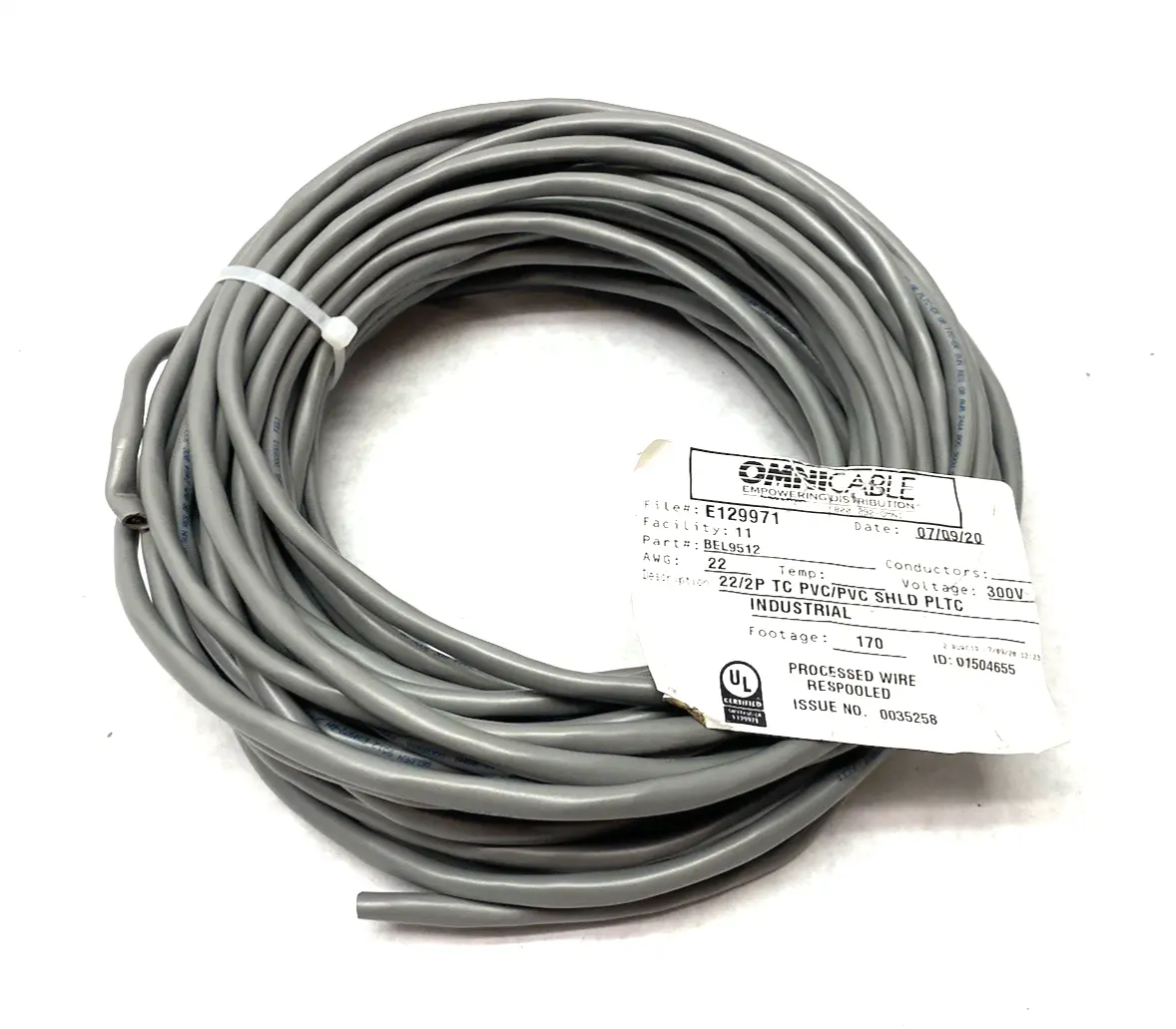 New | in-Stock BELDEN HIGH PERFORM INSTR, 2 PR #22 STR TC, PVC INS E2, OS, PVC JKT, PLT Misc Industrial Equipment | Maverick Industrial Sales #1101657
